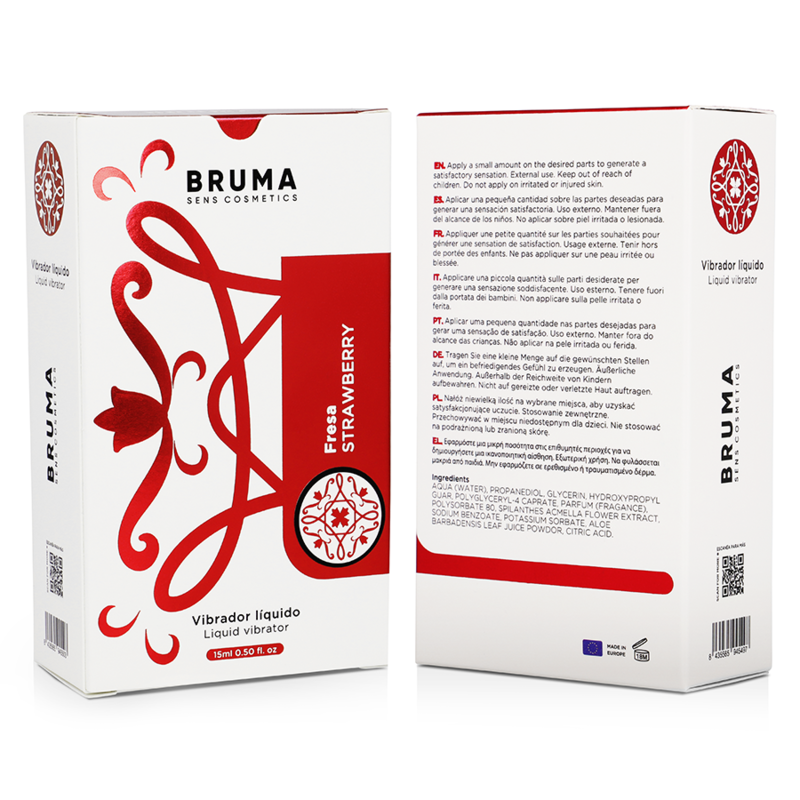 BRUMA - LIQUID VIBRATOR ULTRA SLIDING STRAWBERRY 15 ML