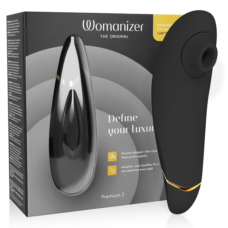 WOMANIZER - PREMIUM 2 STIMOLATORE CLITORIDEO NERO