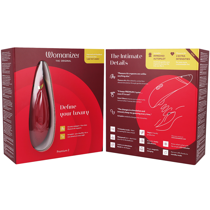 WOMANIZER - STIMOLATORE CLITORIDEO PREMIUM 2 BORDEAUX