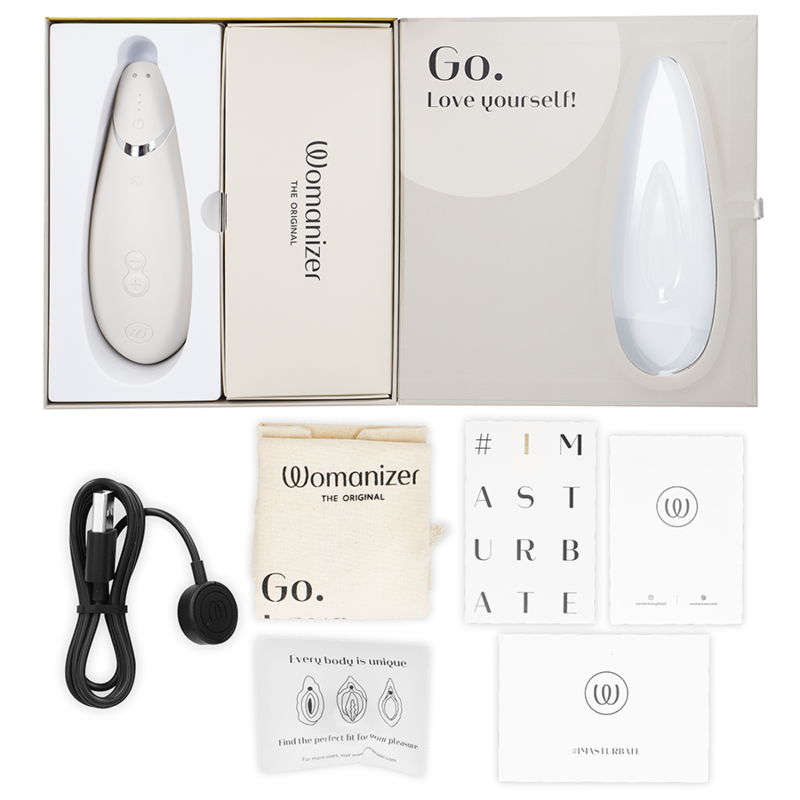 WOMANIZER - STIMOLATORE CLITORIDEO PREMIUM 2 GRIGIO CALDO