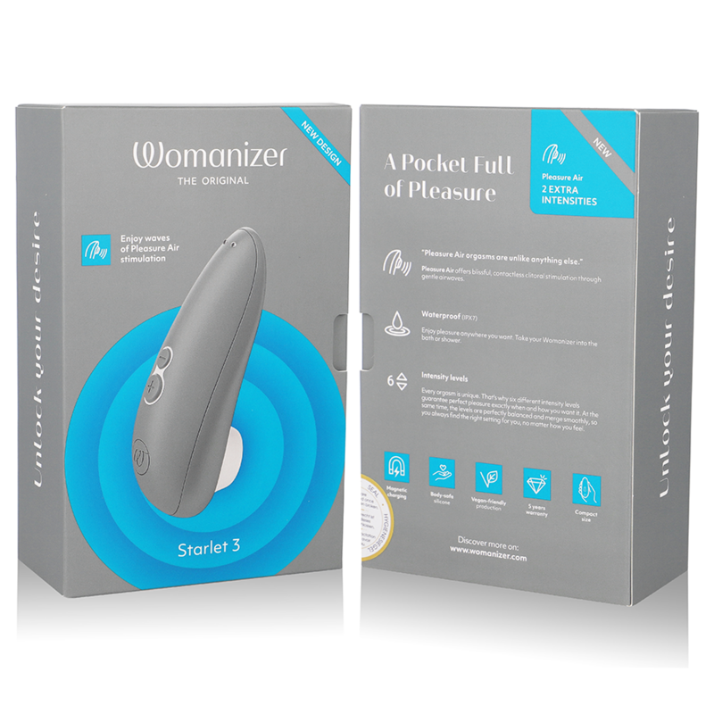 WOMANIZER - STARLET 3 STIMOLATORE CLITORIDEO GRIGIO