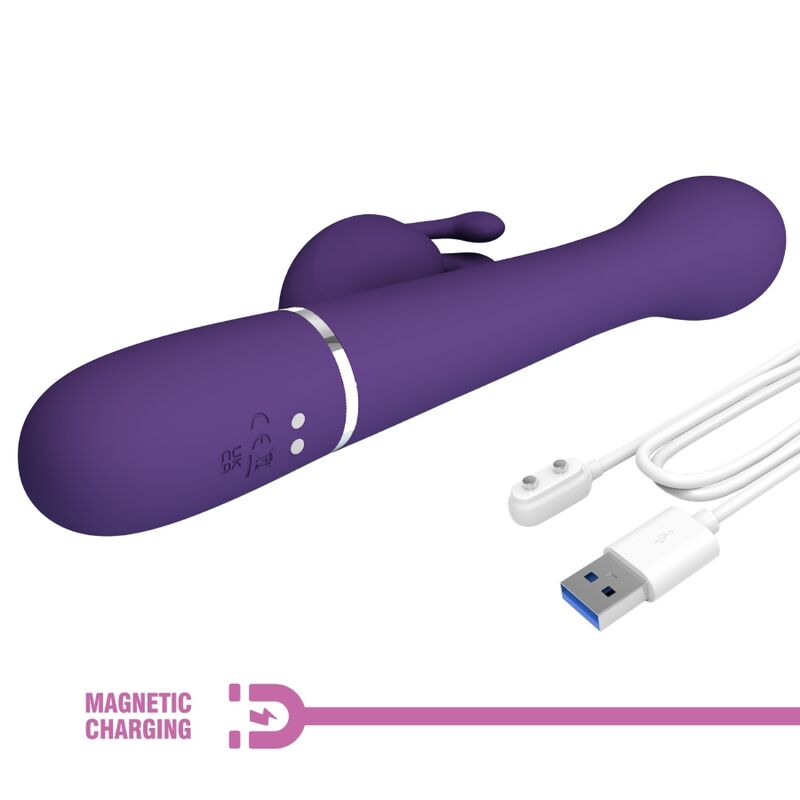 PRETTY LOVE - DEJON VIBRATORE CONIGLIO 3 IN 1 MULTIFUNZIONE VIOLA