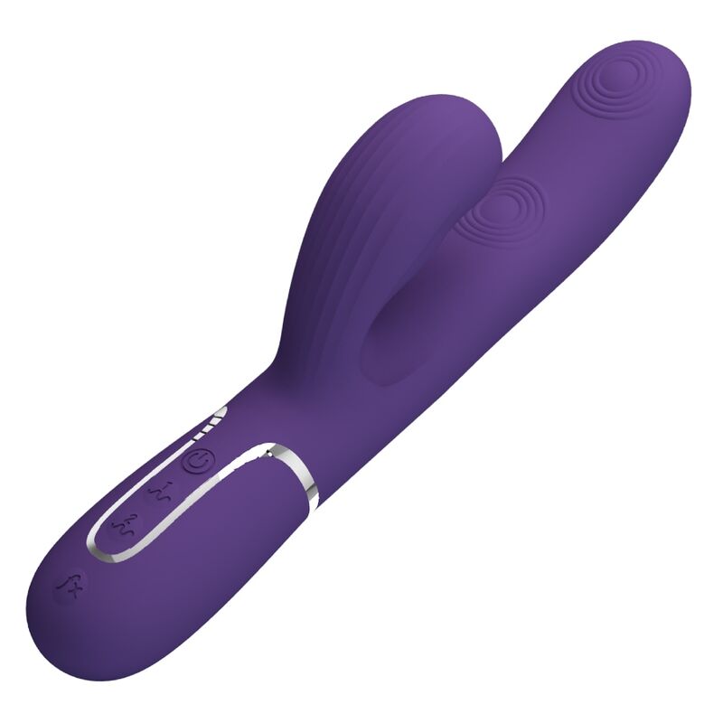 PRETTY LOVE - PERLITA VIBRATORE PUNTO G 3 IN 1 MULTIFUNZIONE VIOLA