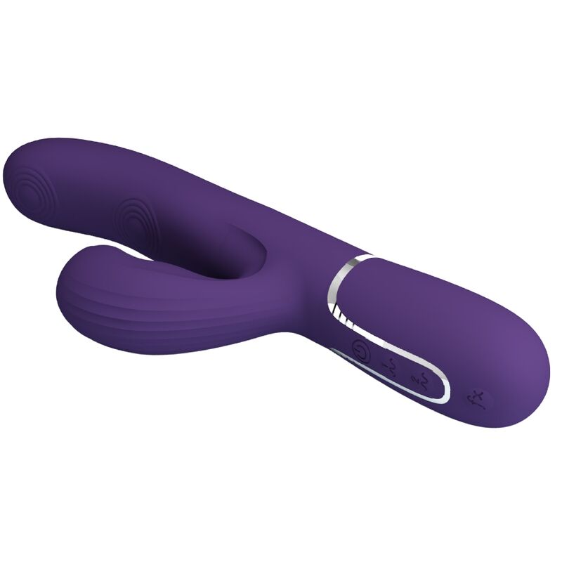 PRETTY LOVE - PERLITA VIBRATORE PUNTO G 3 IN 1 MULTIFUNZIONE VIOLA