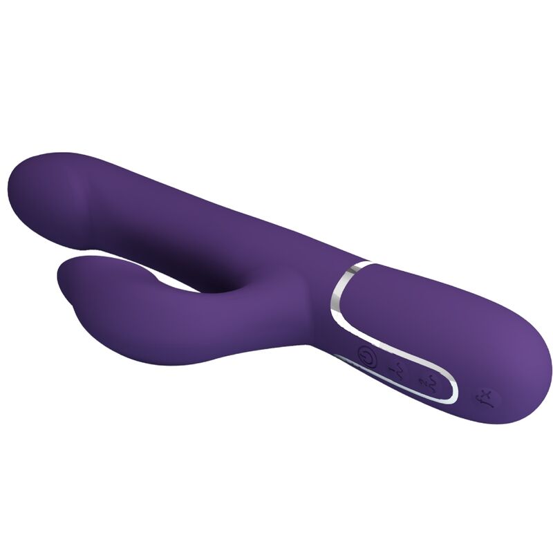 PRETTY LOVE - VIBRATORE CONIGLIO ZALIN PERLE 4 IN 1 VIOLA