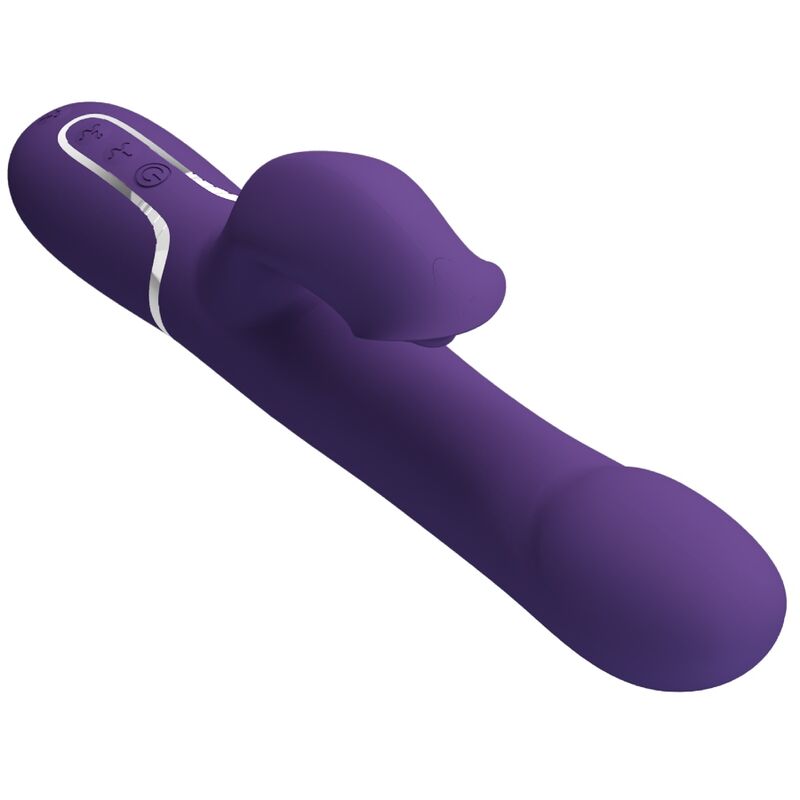 PRETTY LOVE - VIBRATORE CONIGLIO ZALIN PERLE 4 IN 1 VIOLA