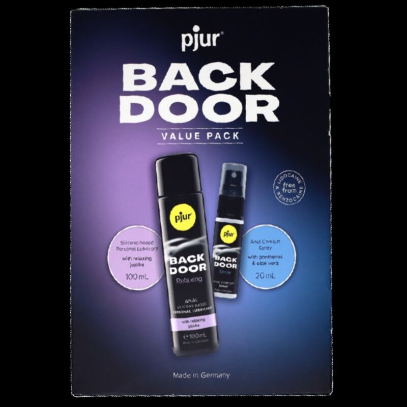 PJUR - BACK DOOR SET OF ANAL LUBRICANT AND SPRAY