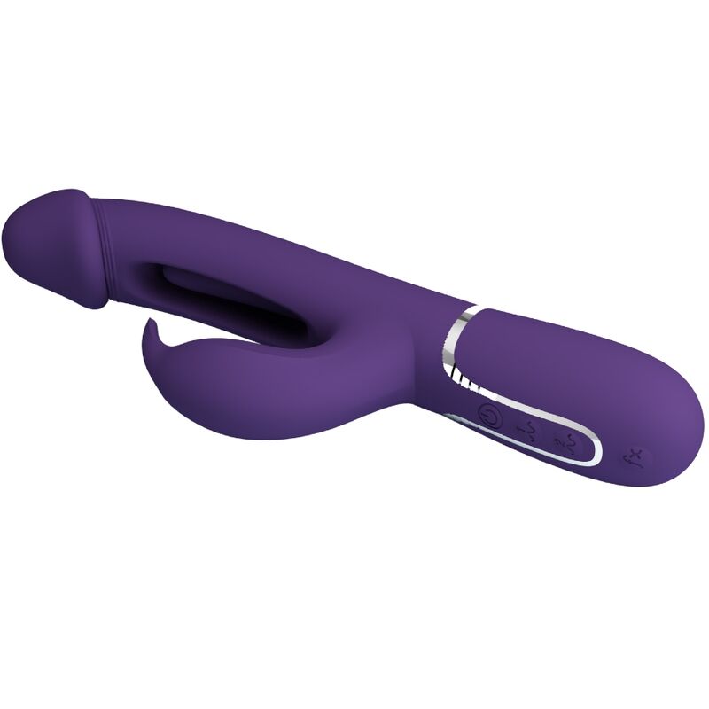 PRETTY LOVE - KAMPAS RABBIT 3 IN 1 VIBRATORE MULTIFUNZIONE CON LINGUA VIOLA