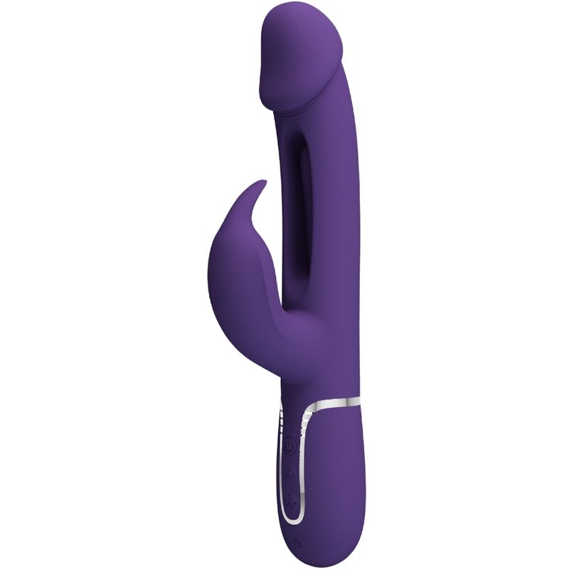 PRETTY LOVE - KAMPAS RABBIT 3 IN 1 VIBRATORE MULTIFUNZIONE CON LINGUA VIOLA