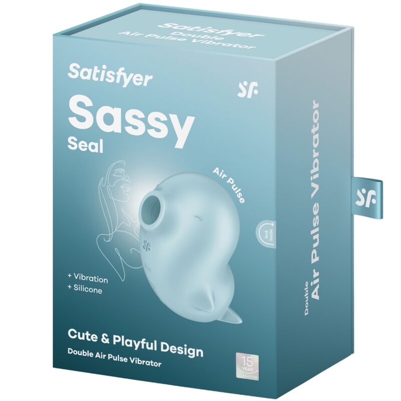 SATISFYER - SASSY SEAL STIMULATOR &amp; VIBRATOR BLAU