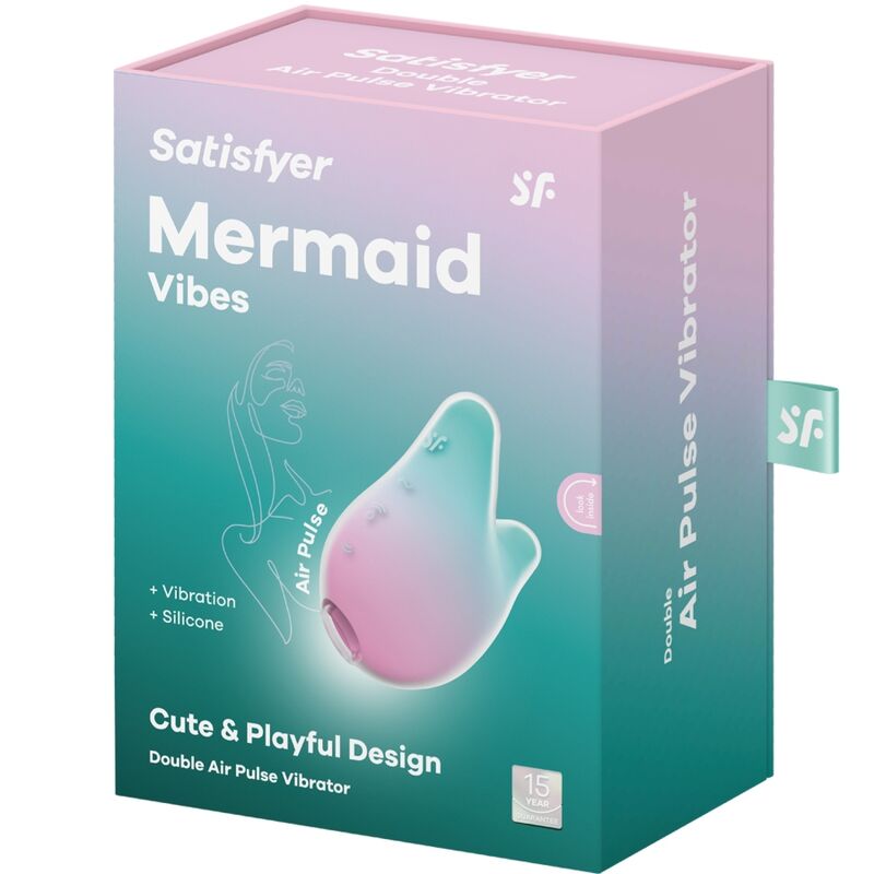 SATISFYER - MERMAID VIBES STIMULATOR &amp; VIBRATOR MINT UND PINK