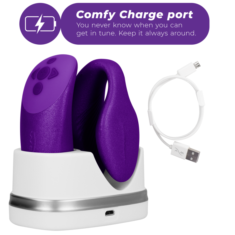 WE-VIBE - CHORUS VIBRATOR FOR COUPLES WITH LILAC SQUEEZE CONTROL