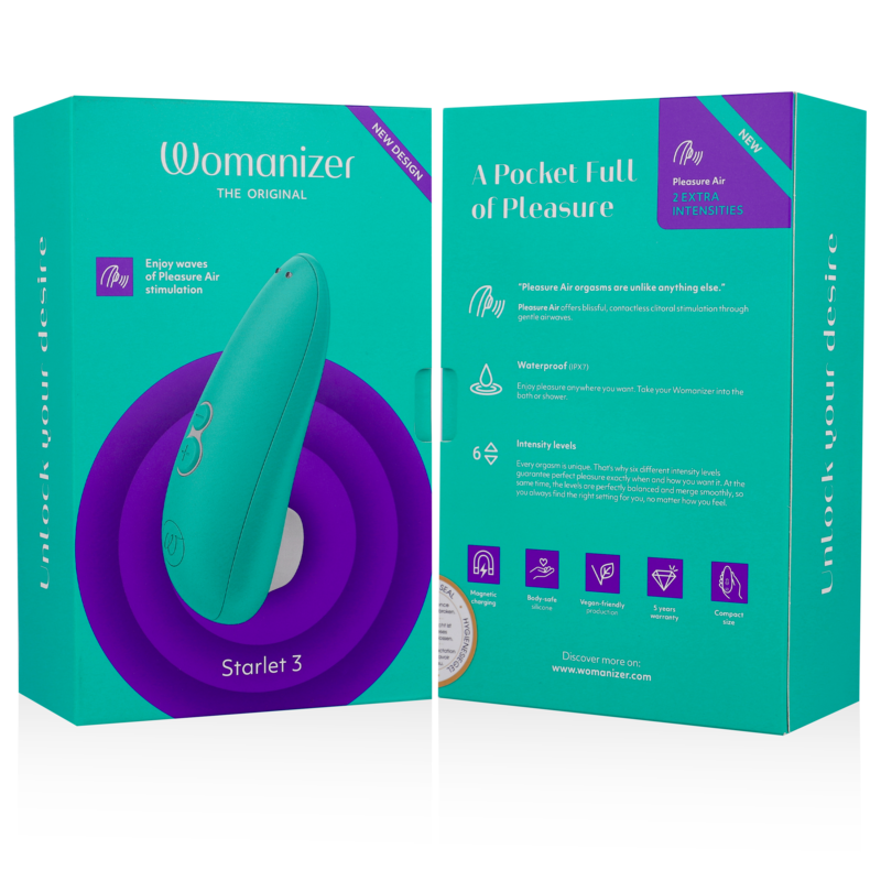 WOMANIZER - STARLET 3 STIMOLATORE CLITORIDEO TURCHESE