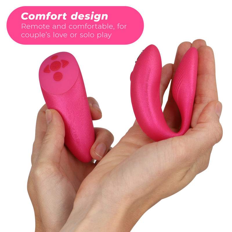 WE-VIBE - VIBRATORE CHORUS PER COPPIE CON CONTROLLO SQUEEZE ROSA