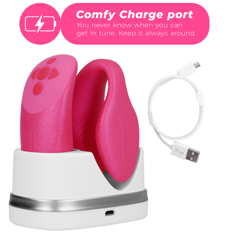 WE-VIBE - VIBRATORE CHORUS PER COPPIE CON CONTROLLO SQUEEZE ROSA