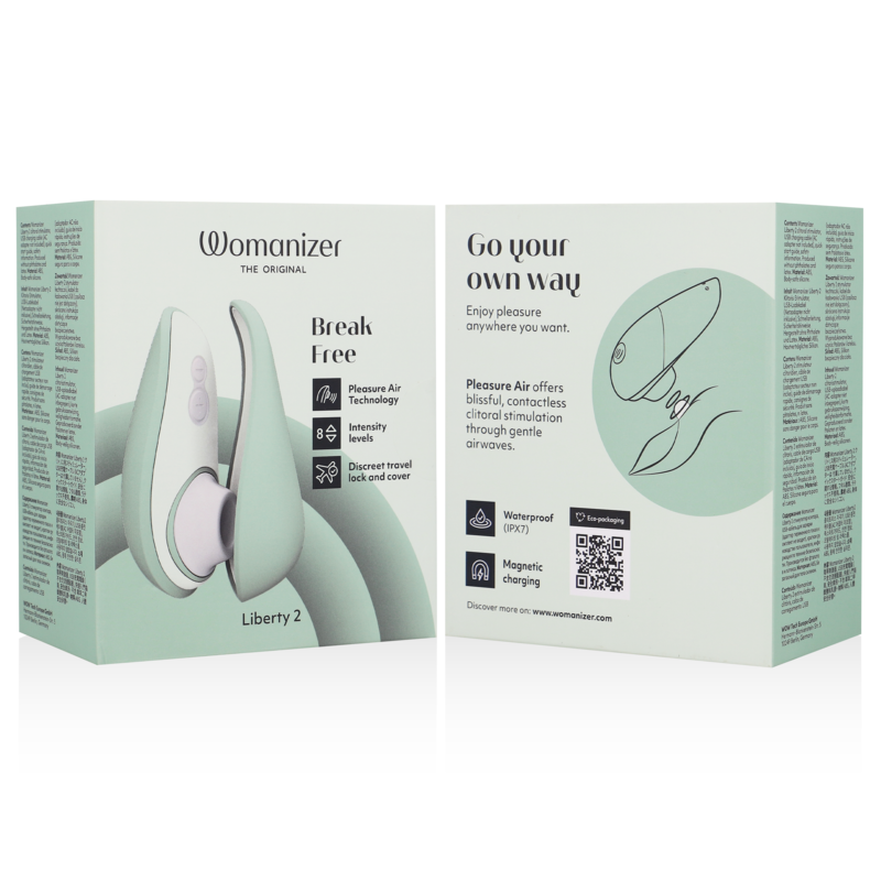 WOMANIZER - LIBERTY 2 KLITORIS-STIMULATOR &amp; SAUGER HELLGRÜN