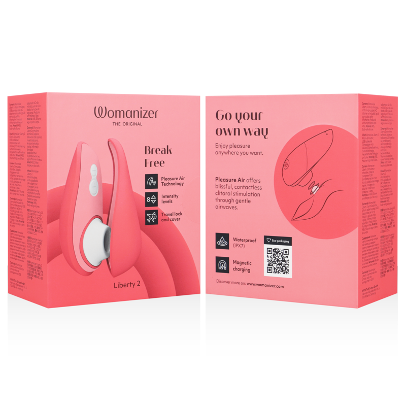 WOMANIZER - LIBERTY 2 KLITORIS-STIMULATOR &amp; SAUGER HELLGRÜN