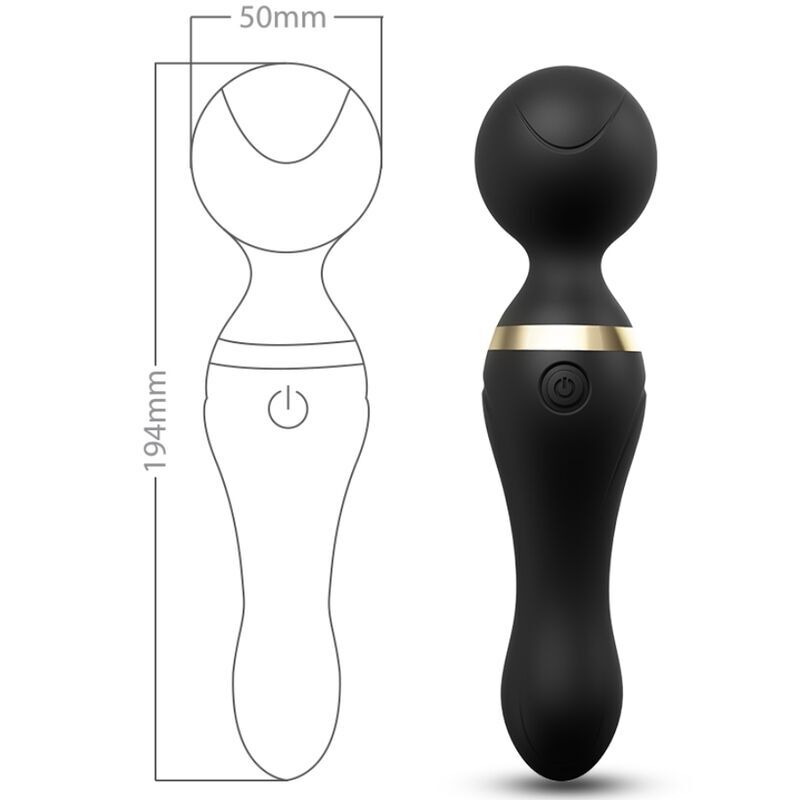 ARMONY - FREEZA MASSAGER &amp; VIBRATOR SUPER FLEXIBLER KOPF SCHWARZ