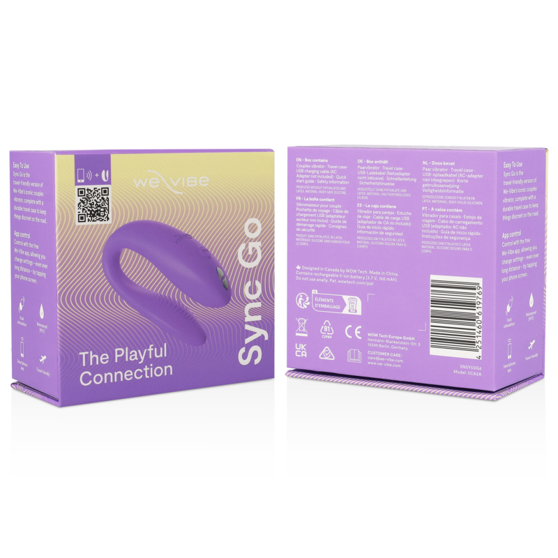 WE-VIBE - SYNC GO STIMOLATORE DOPPIO VIOLA
