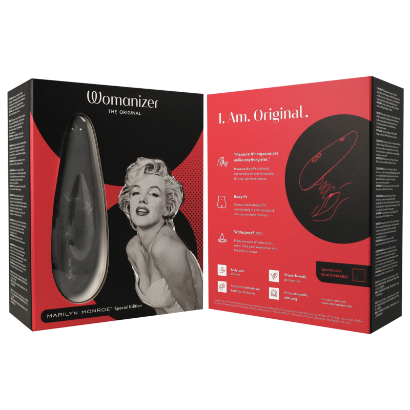 WOMANIZER - MARILYN MONROE CLASSIC 2 KLITORASSTIMULATOR SCHWARZER MARMOR