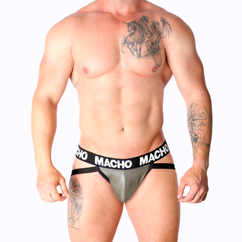 MACHO - MX27GR JOCK PELLE GRIGIO BEIGE S