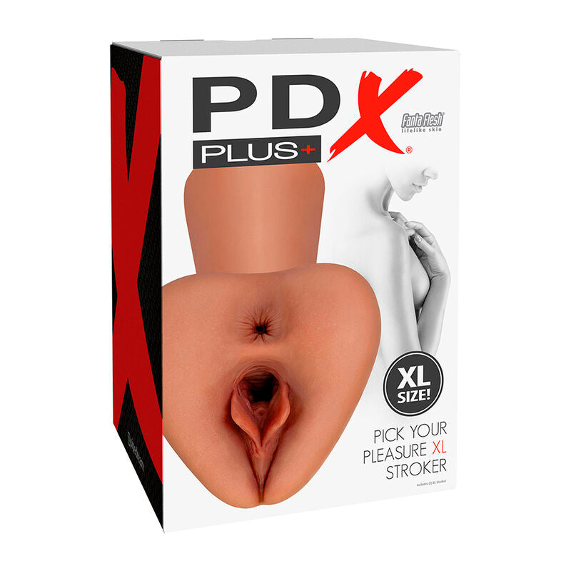 PDX PLUS - SCEGLI IL TUO PIACERE XL REALISTICO STROKER MARRONE