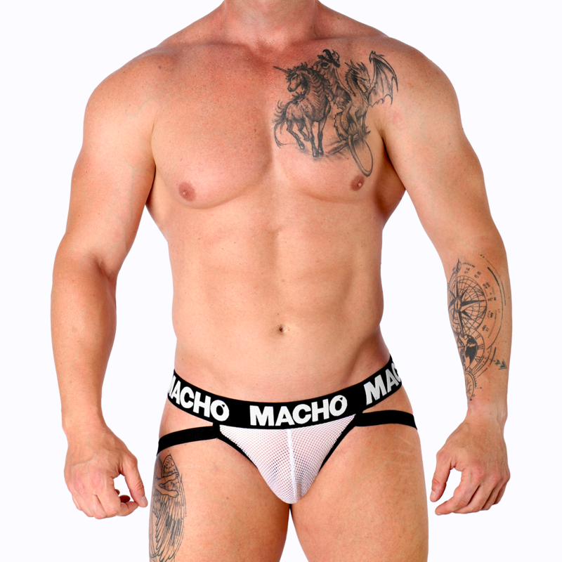 MACHO - MX26X1 JOCK GRIGLIA BIANCO S