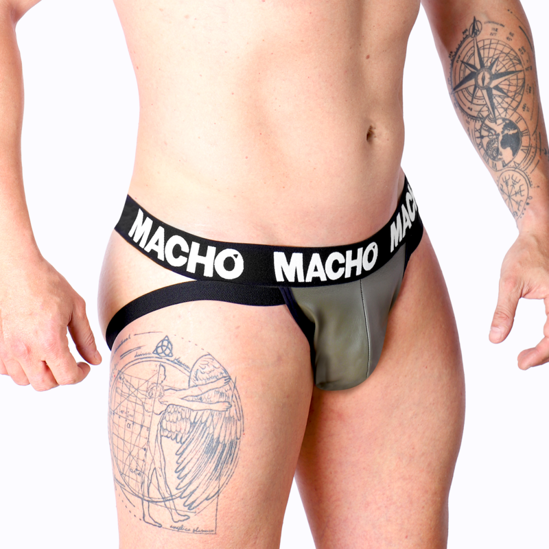 MACHO - MX27GR JOCK PELLE GRIGIO BEIGE S