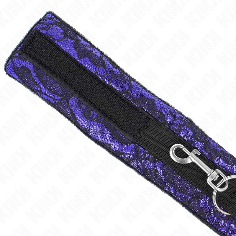 KINK - COLLANA CORTA IN PIZZO DI VELLUTO CON CINTURA 105 CM CON BORDI IN NYLON 44 X 5,5 CM