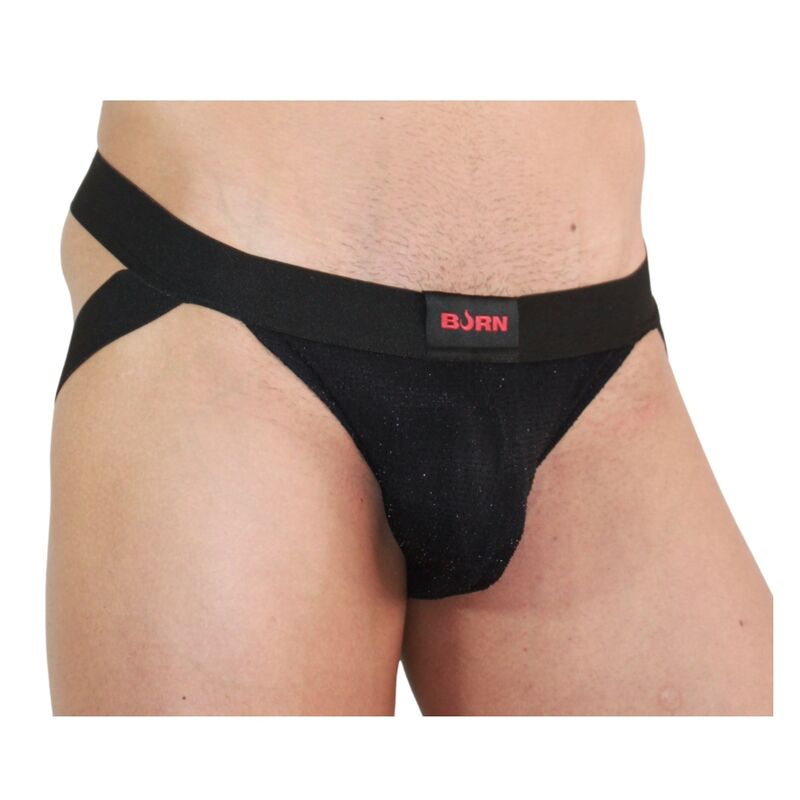 BURN - 003 JOCK SHINY BLACK S