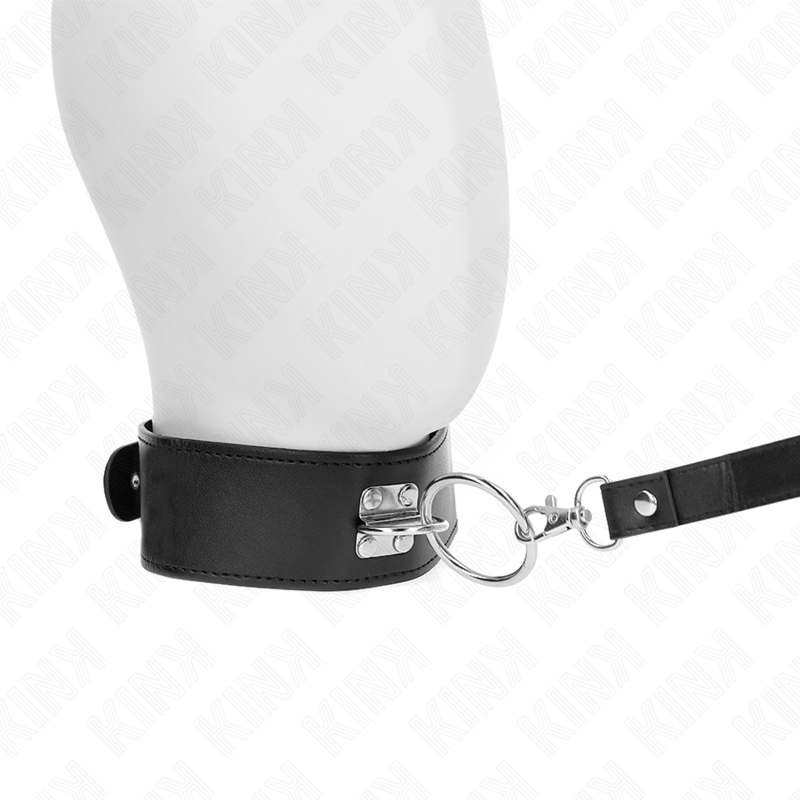 KINK - GUINZAGLIO BORCHIATO 116 CM COLLARE CON CINTURINO IN SIMILPELLE 50 X 5 CM