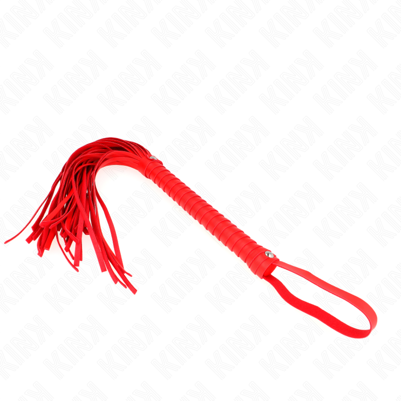 KINK - FRUSTA CON MANICO ROSSO TEXTURED 48,5 CM