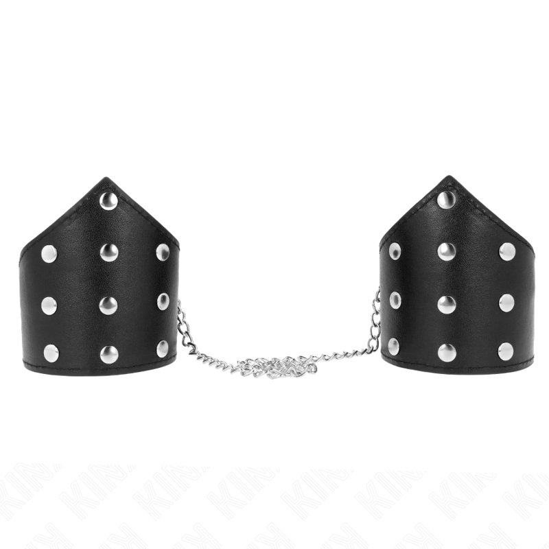 KINK - BRACCIALETTI STILE PUNTO NERO CON CATENA REGOLABILE 17-23 CM X 8,5 CM