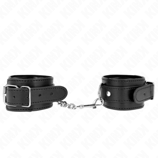 KINK - THIN WRIST RESTRAINTS BLACK ADJUSTABLE 21-33 CM