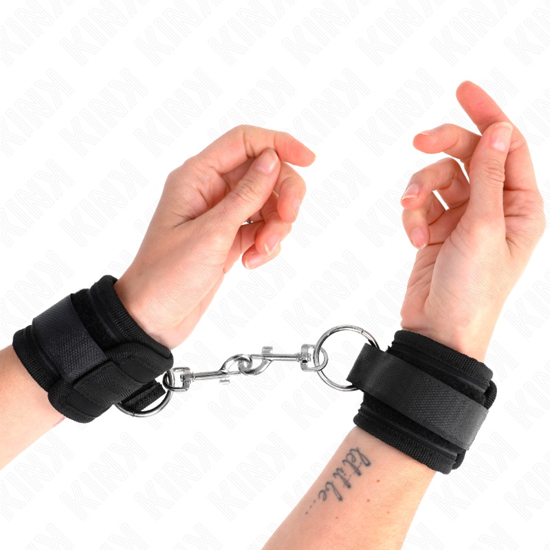 KINK - WRIST RESTRAINTS BLACK ADJUSTABLE 18-35 CM X 6 CM