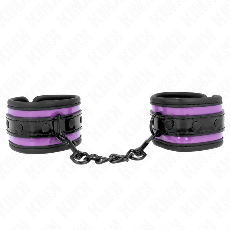 KINK - FASCE PER POLSI IN NEOPRENE VIOLA CHIARO REGOLABILI 21-28 CM X 5 CM