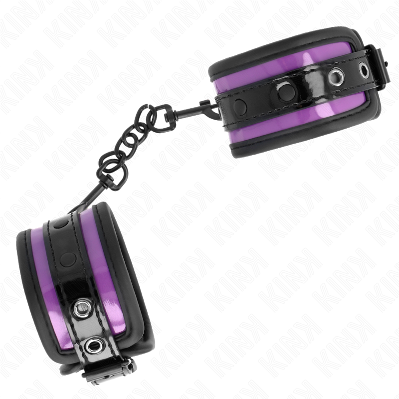 KINK - FASCE PER POLSI IN NEOPRENE VIOLA CHIARO REGOLABILI 21-28 CM X 5 CM