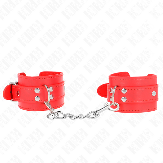 KINK - EINFACHE HANDGELENKSFESSELN ROT VERSTELLBAR 20-23 CM X 5,5 CM