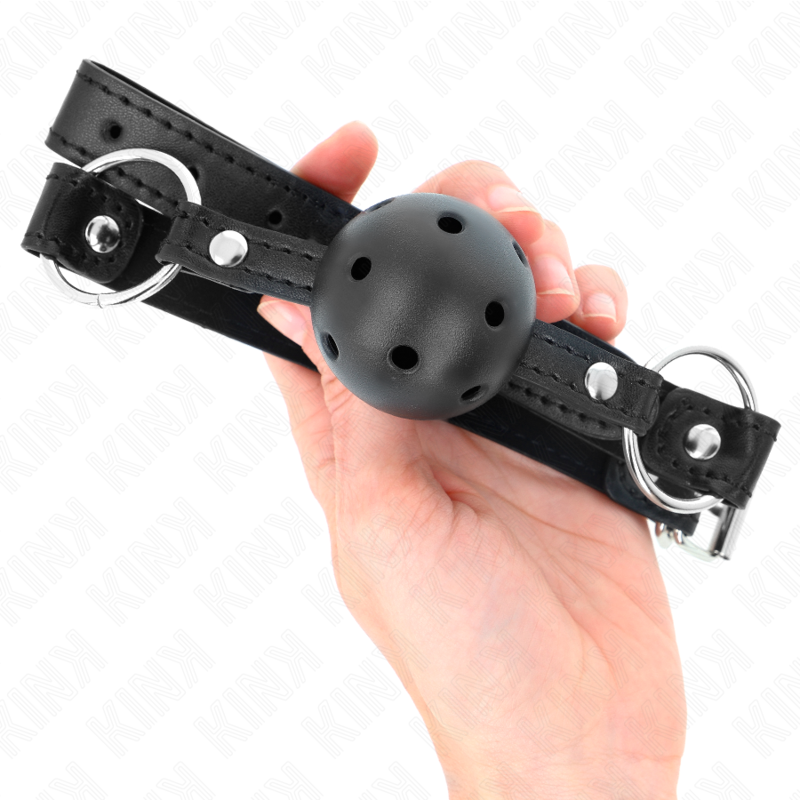 KINK - HOLLOW HARD BLACK BALL 4.5 CM GAG MODEL 1 63.5 X 2 CM