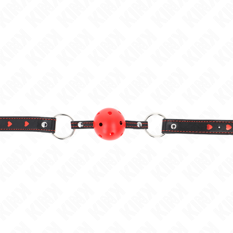 KINK - HOLLOW HARD RED BALL GAG MODEL 2 65 x 2.5 CM