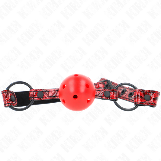 KINK - RAUTENMUSTER-BALL 4,5 CM GAG MODELL 1 64,5 CM VERSTELLBAR 42-60 CM