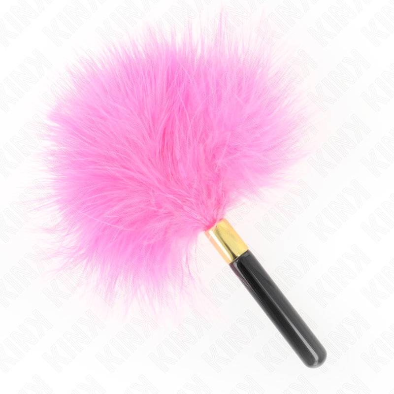 KINK - FUCHSIA GOLD METAL TICKLE FEATHERS 18 CM