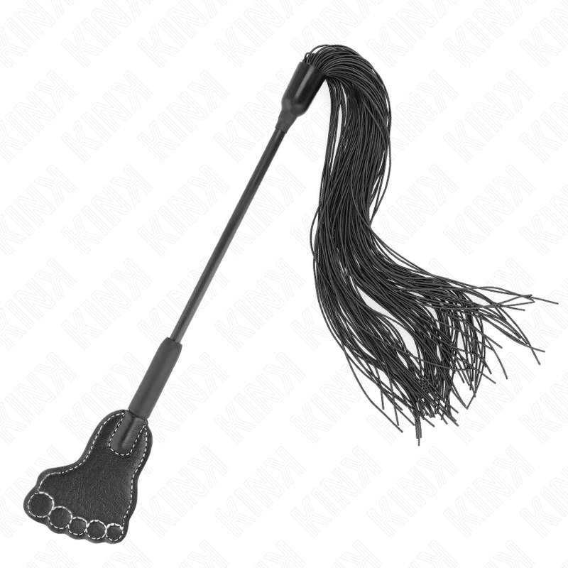 KINK - FOOT SHAPED PADDLE WITH TASSEL WHIP 31 CM