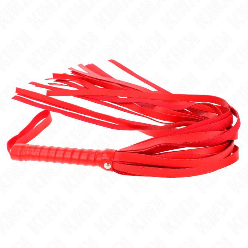 KINK - RED SHORT HANDLE LONG TAIL WHIP 70 CM