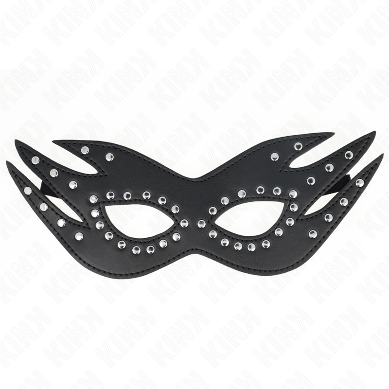 KINK - LEATHERETTE MASK WITH RIVETS MODEL 3 26 x 9.5 CM