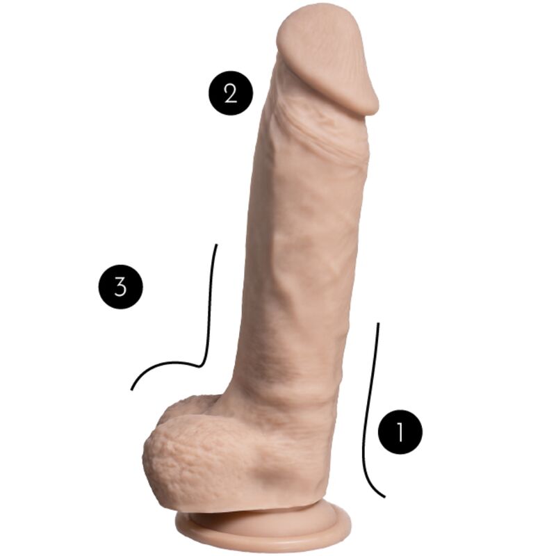 SILEXD - PENE REALISTICO SUPER REALISTICO IN PELLE TERMOREATTIVO 23 CM SILEXPAN PREMIUM FLESH