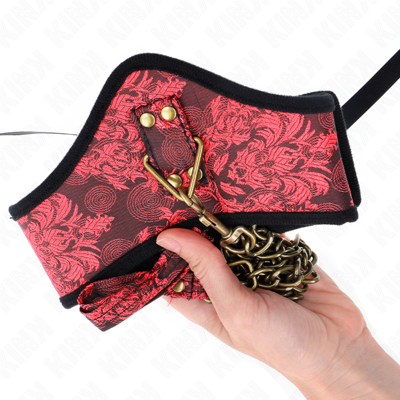 COLLANA MODELLO KINK - SCANDAL CON CINTURINO IN PIZZO 75 CM 44 X 10 CM