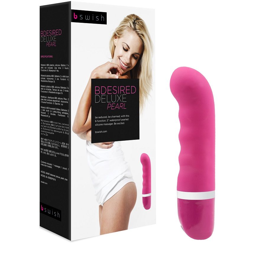 B SWISH - BDESIRED DELUXE VIBRATORE PERLA ROSA 