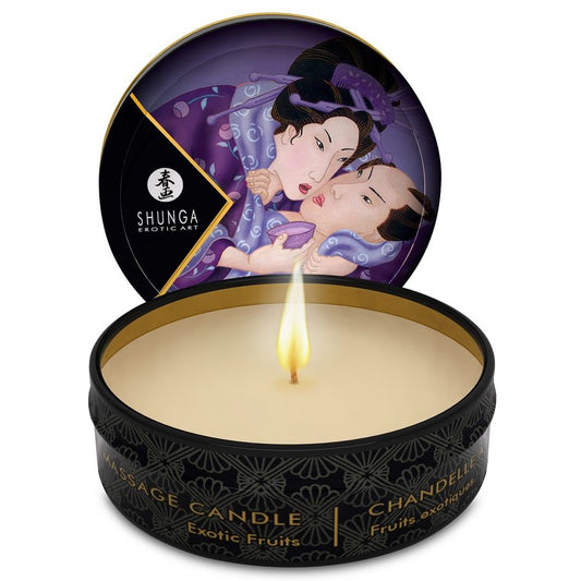 SHUNGA - MINI CARESS BY CANDELIGHT MASSAGEKERZE MIT EXOTISCHEN FRÜCHTEN 30 ML