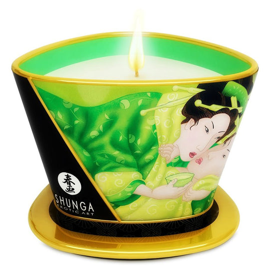 SHUNGA - MINI CARESS BY CANDELIGHT CANDELA MASSAGGIO T VERDE 170 ML